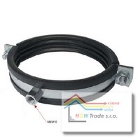 Držiak rúry M12 s gum.tes.270-279 mm,DN250 dvojskrut.M10